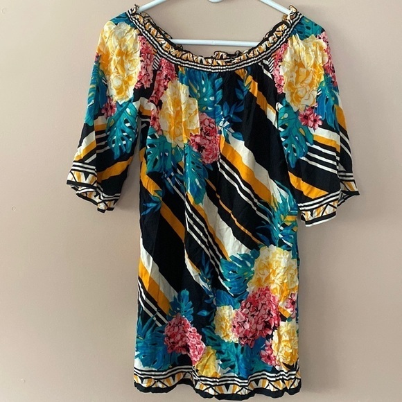 Flying tomato floral dress off the shoulder - Picture 1 of 5